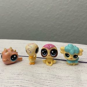 Littlest pet shop small glitter figures